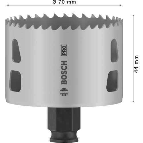 Scie tr&eacute;pan pro bimati&egrave;re PC plus multimat&eacute;riau 70mm - BOSCH - 2608594400 pas cher Secondaire 2 L