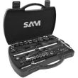 Coffret de douilles et accessoires 1/4'' et 1/2'' 60 pièces - SAM OUTILLAGE - 75-SHR60 pas cher