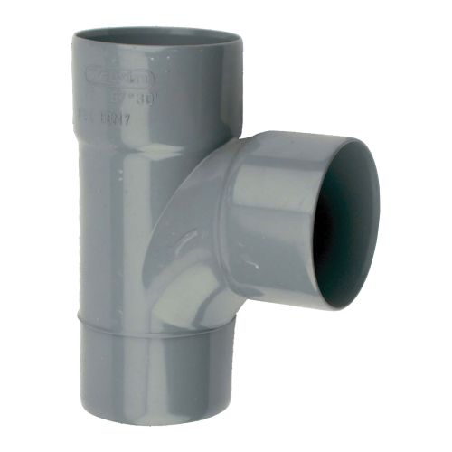 Culotte PVC M&acirc;le Femelle 87&deg;30 D125 - WAVIN - 3026007 pas cher