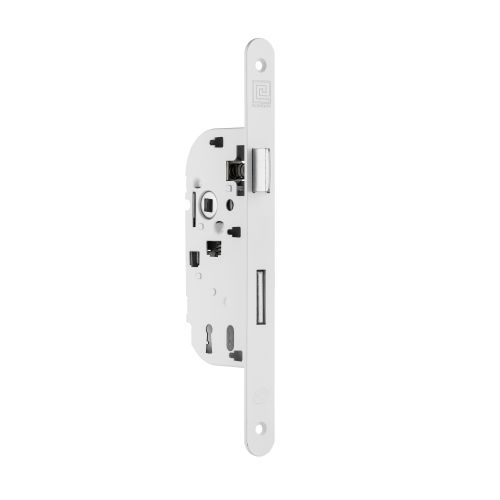 Serrure monopoint à larder étroit Clé l 40 mm blanche photo du produit Secondaire 2 L