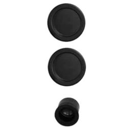 Kit pour porte coulissante noir bec de cane rosace ronde - EUROWALE - NO013 pas cher Principale M