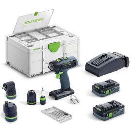 Perceuse-visseuse 18V Festool T 18+3 HPC 4,0 I-Set + 2 batteries 4 Ah + chargeur + Systainer SYS3 - 577609 pas cher Principale M