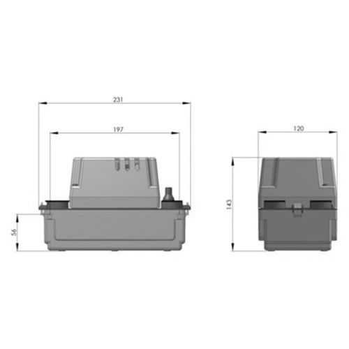 Pompe d'évacuation SANICONDENS ECO V02 - SFA - SKECO pas cher Secondaire 1 L