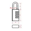 Cadenas &agrave; combinaison COMBO C30X4 HERACLES I-CAD-C30X4 photo du produit Secondaire 1 S