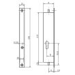 Serrure à encastrer 2 points à profil européen coffre 30/30 axe 15mm - METALUX - F130303000 pas cher Secondaire 5 S