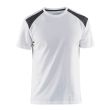 T-shirt bicolore blanc/gris foncé T4XL - BLÅKLÄDER - 3379104210984XL pas cher
