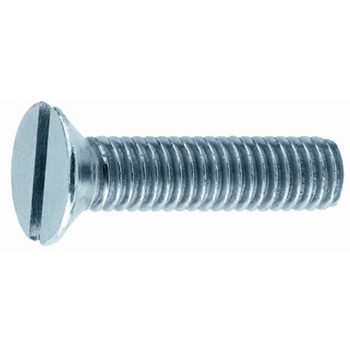 Vis &agrave; m&eacute;taux t&ecirc;te frais&eacute;e fendue en acier zingu&eacute; 3x10mm boite de 500 - GFD - 515007 pas cher Secondaire 1 L