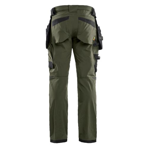 Pantalon artisan Stretch 4D avec poches flottantes d&eacute;tachables vert for&ecirc;t/noir T42L &ndash; BL&Aring;KL&Auml;DER - 172016454298C148 pas cher Secondaire 3 L