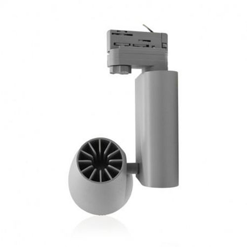 Spot LED sur rail 30 W gris 230 V 4500 K MIIDEX LIGHTING 82940 photo du produit Secondaire 1 L