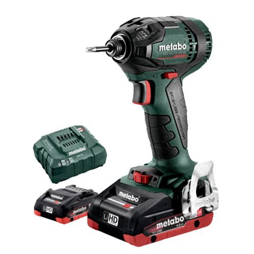 Visseuse à chocs 18V SSD 18 LTX 200 BL  + 2 batteries 4Ah + chargeur + coffret METABOX - METABO - 602396800 pas cher