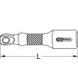 Rallonge articulée ULTIMATE 3/8'' 50 mm KS TOOLS 922.3971 photo du produit Secondaire 1 S