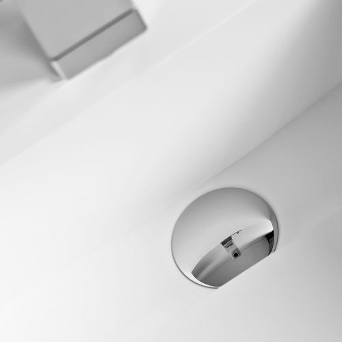 Vasque suspendue KUBE 80 MATE Solid Surface 80x40 - THALASSOR - KUBE80 pas cher Secondaire 3 L