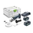 Meuleuse d'angle 18 V AGC 18-125 5,0 EBI-Plus + 2 batteries 5 Ah + chargeur en coffret Systainer SYS3 FESTOOL 577700 photo du produit