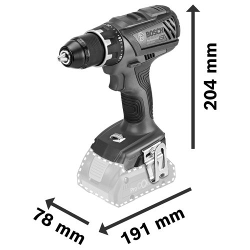 Perceuse-visseuse 18V GSR 18V-28 Professionnal (sans batterie ni chargeur) - BOSCH - 06019H4100 pas cher Secondaire 1 L