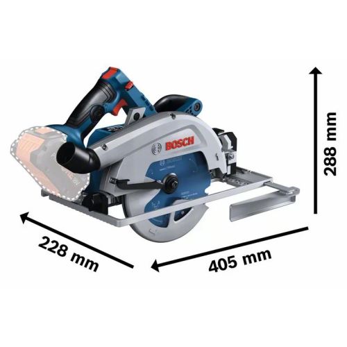 Scie circulaire 18V GKS 18V-68 GC Professional (sans batterie ni chargeur) + coffret L-BOXX - BOSCH - 06016B5100 pas cher Secondaire 11 L