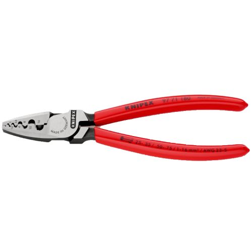 Pince à sertir pour embouts métalliques - KNIPEX - 97 71 180 pas cher