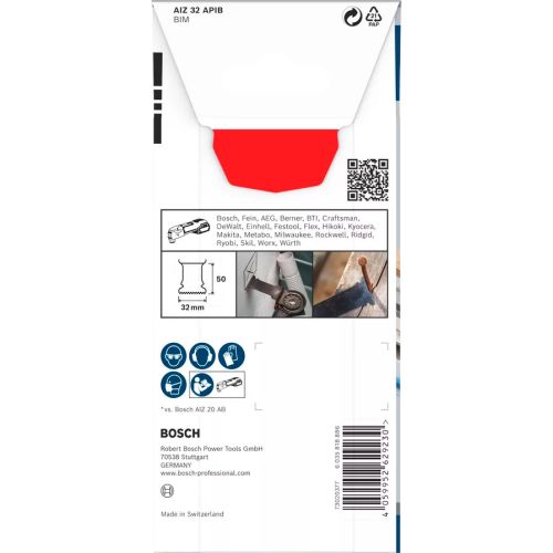 Lame starlock pro bimatière bois et métal 32x50 mm BOSCH 2608669066 photo du produit Secondaire 14 L