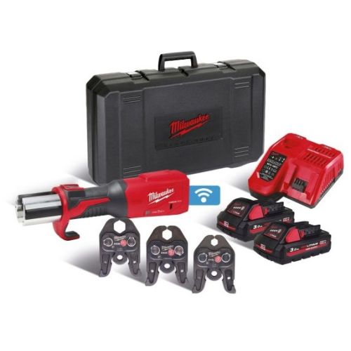 Sertisseuse hydraulique ONE KEY 18 V M18 ONEBLHPT-302C V-SET + 2 batteries 3 Ah + chargeur en coffret MILWAUKEE 4933478308 photo du produit