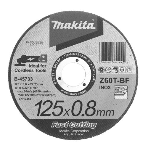 Disque à tronçonner métal et inox - MAKITA - B-45733 pas cher