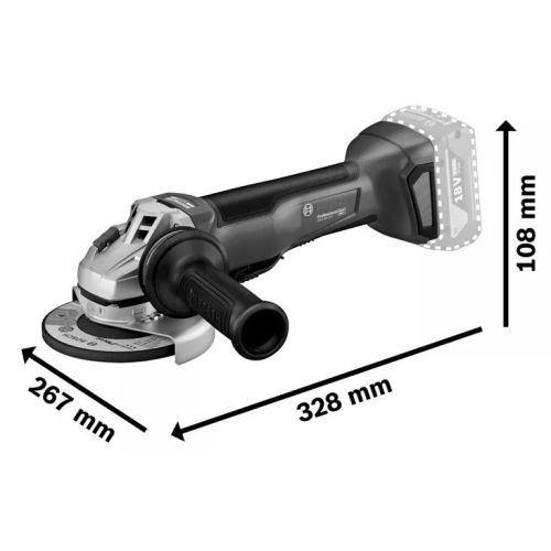 Meuleuse d'angle 18V GWS 18V-10 P Professionnal 125mm (sans batterie ni chargeur) en carton - BOSCH - 06019J4100 pas cher Secondaire 2 L