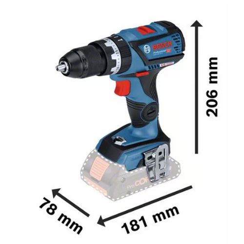 Perceuse-visseuse à percussion 18V GSB 18V-60 C + 2 batteries Procore 4 Ah + chargeur + coffret L-Boxx BOSCH 06019G2109 photo du produit Secondaire 4 L