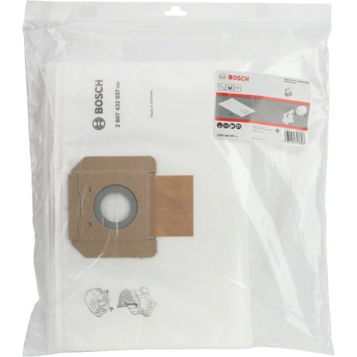 Sac-filtre en non-tissé GAS 35 paquet de 5 BOSCH 2607432037 photo du produit Secondaire 1 L