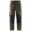 Pantalonalon maintenance +stretch vert kaki/noir T42L - BL&Aring;KL&Auml;DER - 149513304599C148 pas cher