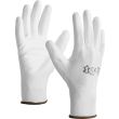 Gants tricotés en polyester enduction Polyuréthane blanc T10 - 5071P T.10 pas cher