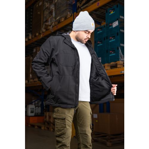 Blouson Softshell à capuche ROUGH CUT noir TM CARHARTT S1103829BLKM photo du produit Secondaire 9 L