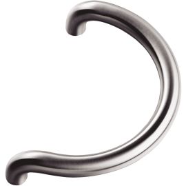 Poign&eacute; tubulaire VACHETTE 3020 demi-lune droite de diam&egrave;tre 30 mm et entraxe 200 mm inox - 063916 pas cher Principale M
