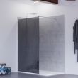 Paroi de douche fixe avec miroir effet fumée PSYCHE 100cm - CUISIBANE - PC-I8PSY_100H pas cher