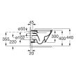 Cuvette WC suspendue THE GAP sans bride ROCA A34H0N5001 photo du produit Secondaire 2 S
