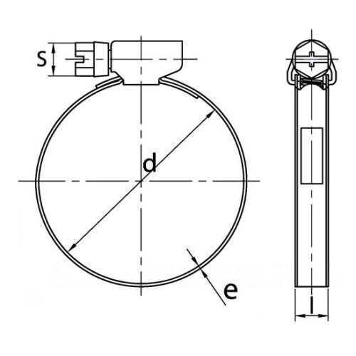 Collier de serrage bande non perforée A2 DIN 3017 120-140 boite de 10 - ACTON - NP9 120-140 pas cher Secondaire 1 L