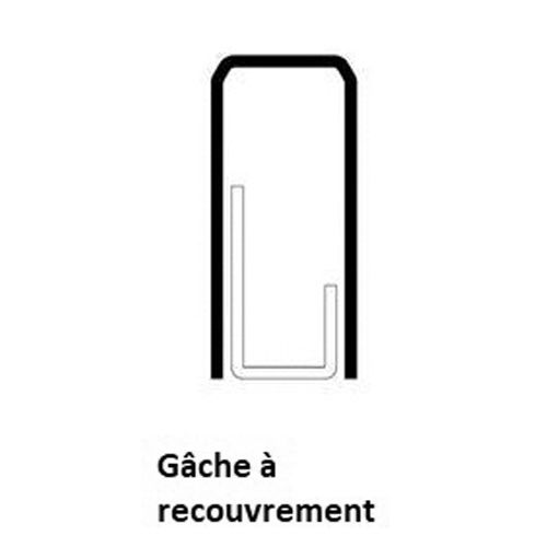 G&acirc;che en applique &agrave; recouvrement r&eacute;glable 9 &agrave; 20mm pour car&eacute;n&eacute;es EXCLUSIVE droite marron - VACHETTE - 14778000 pas cher Secondaire 1 L