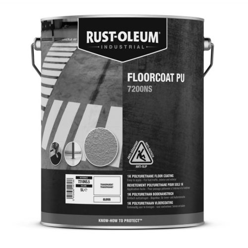 Peinture antidérapante jaune signal RAL 1023 SUPERGRIP 1K seau 5L - RUST-OLEUM - 7144NS.5 pas cher