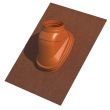 Solin de toit pour terminal ocre Ubiflex 25 à 45° 80/125mm - UBBINK - 189911 pas cher