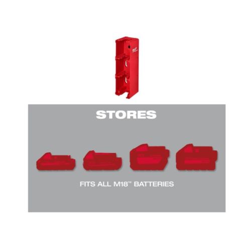 Support de batterie M18 PACKOUT MILWAUKEE 4932480709 photo du produit Secondaire 4 L