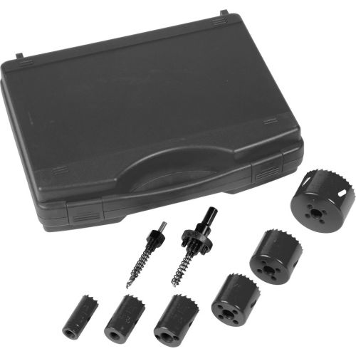 Coffret de 5 scies trépans avec accessoires - SAM OUTILLAGE - 705-C-8 pas cher