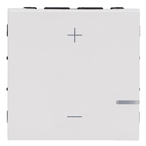 Interrupteur variateur MOSAIC universel 2 fils sans neutre 125 W LED 2 modules blanc LEGRAND 078407A photo du produit