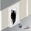 Kit protection de porte 220 x 112 mm en U avec zip MEJIX 180090 photo du produit Secondaire 2 S