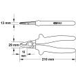 Cisaille isolée 1000 V 210 mm KS TOOLS 117.4278 photo du produit Secondaire 1 S