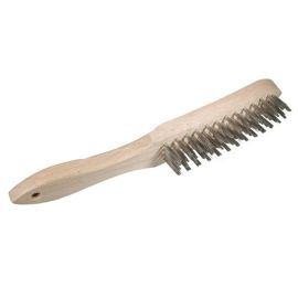 Brosse à mains Dronco manche bois 4 rangs Inox - 0001151334 photo du produit Principale M