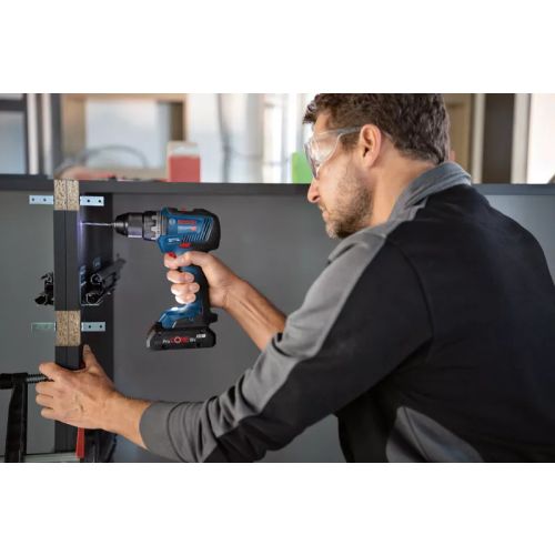 Perceuse-visseuse 18 V GSR18V-55 + 2 batteries 5 Ah + chargeur + L-Case Pick & Click BOSCH 06019H520B photo du produit Secondaire 4 L