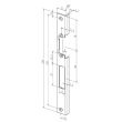 Têtière d'angle 44B IW Profix 2 inox din gauche pour PVC alu EFF EFF 06-----44B35-04 photo du produit Secondaire 1 S