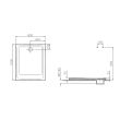 Receveur de douche ARKITEKT 100x80cm B90 antidérapant - VITRA - 5808L003M0578 pas cher Secondaire 1 S