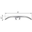 Seuil multi-niveaux Plaxé Harmony 93 cm fixation invisible DINAC 7709290 photo du produit Secondaire 1 S