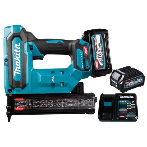 Cloueur 40 V Max Li-Ion XGT + 2 batteries 2 Ah + chargeur en coffret synthétique MAKITA FN001GA201 photo du produit