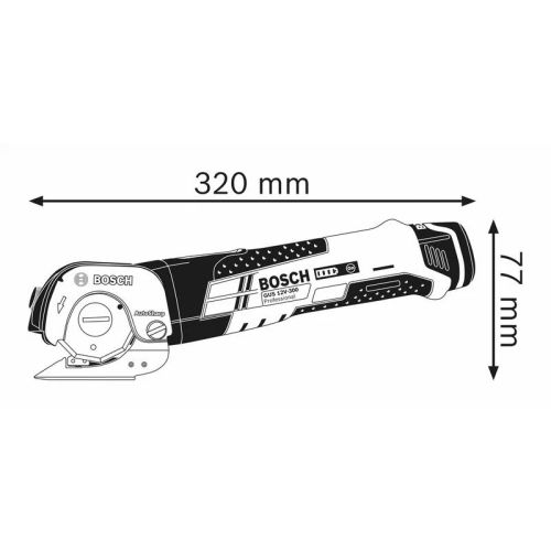 Cisaille 12V GUS 12V-300 + 2 batteries 3Ah + chargeur + coffret L-BOXX - BOSCH - 06019B290Y pas cher Secondaire 3 L