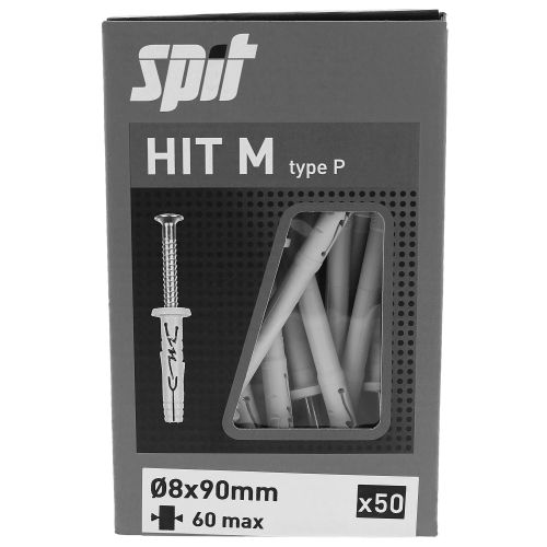 Cheville &agrave; frapper HIT M 6x30 bidon de 1000 - SPIT - 055704 pas cher Secondaire 19 L