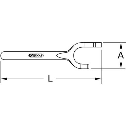 Clé longue Bronzeplus pour valves Antidéflagrant 36x60 mm KS TOOLS 963.8238 photo du produit Secondaire 1 L